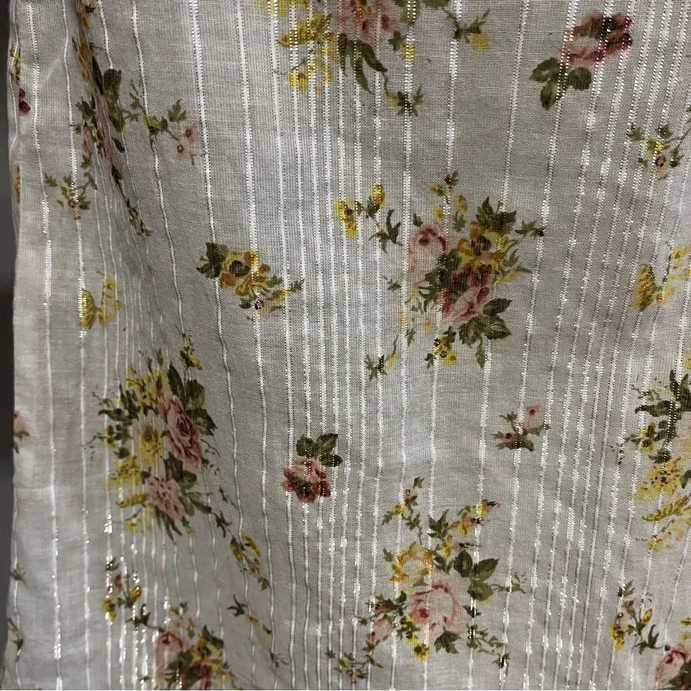 Lovestitch floral long sleeve oversized‎ blouse size M Medium - Picture 7 of 15